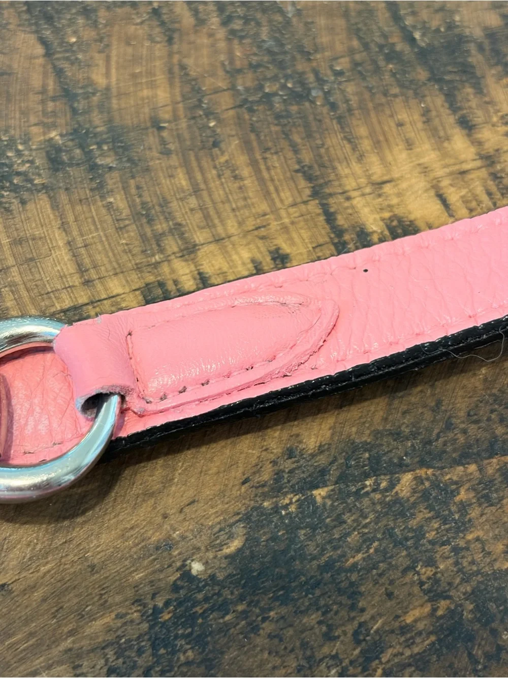 Pink Leather Collar & Leash